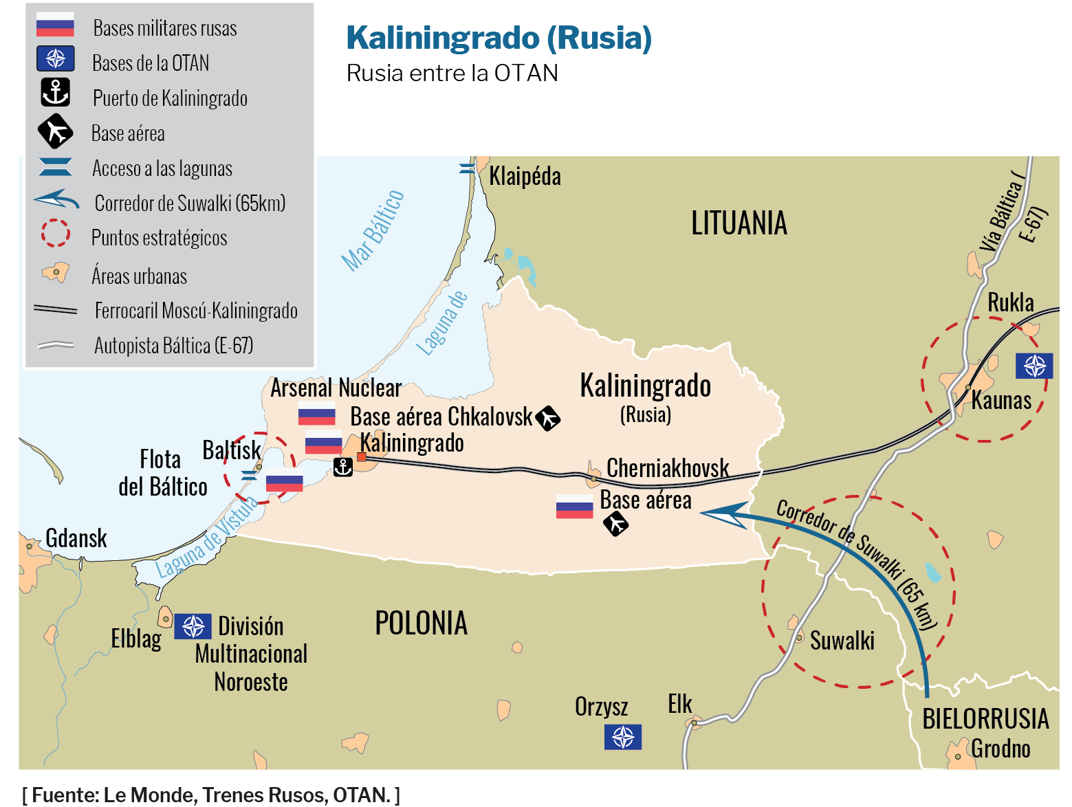 Mirar un mapa: Kaliningrado, el enclave de Rusia en Europa