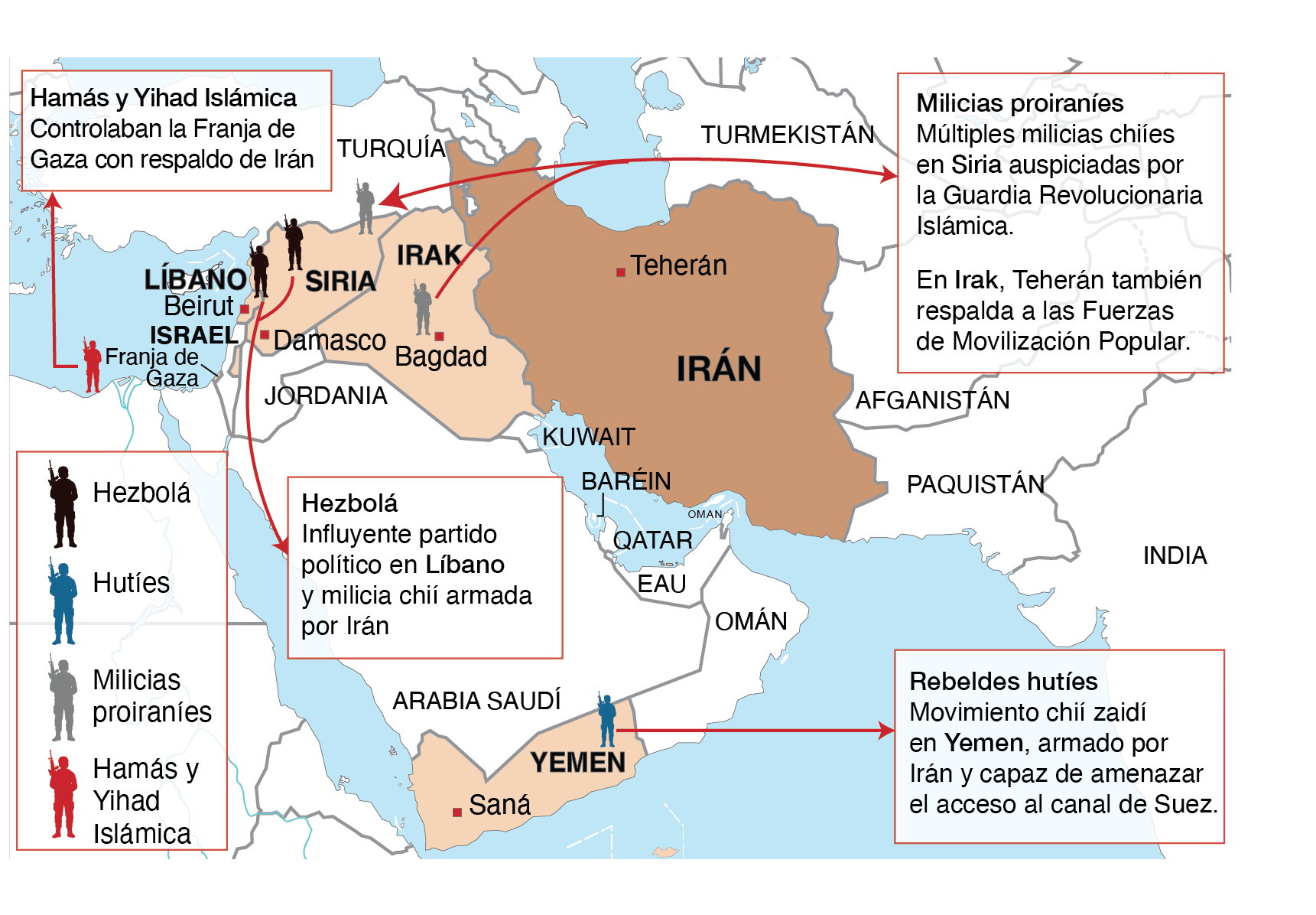 Mirar un mapa: El eje de la amenaza de Irán